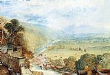 Joseph Mallord William Turner Famous Paintings - Ingleborough From The Terrace Of Hornby Castle